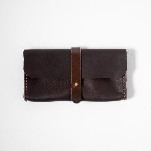 Brown Kodiak Clutch Wallet- leather clutch bag - leather handmade bags - KMM &amp; Co.