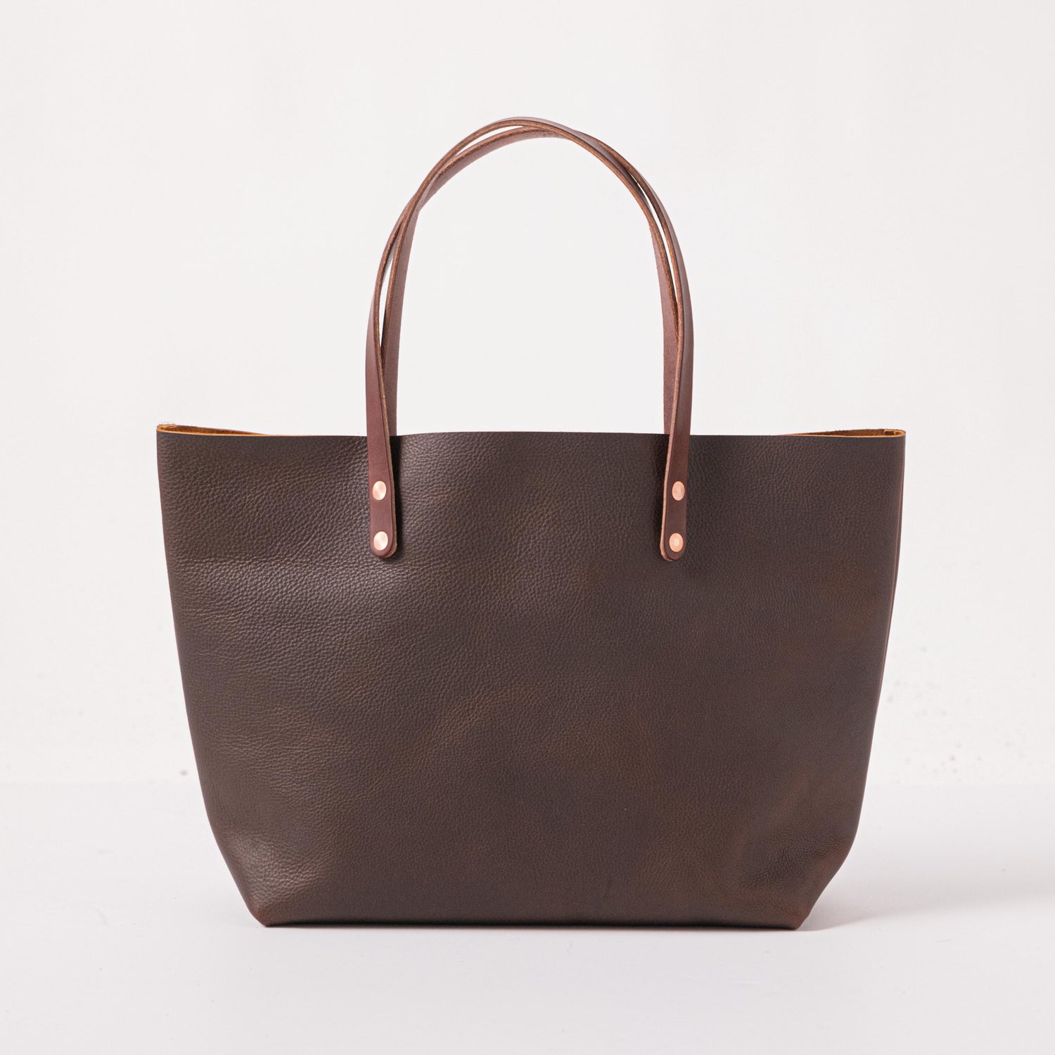 Brown Kodiak East West Tote- brown tote bag handmade in America