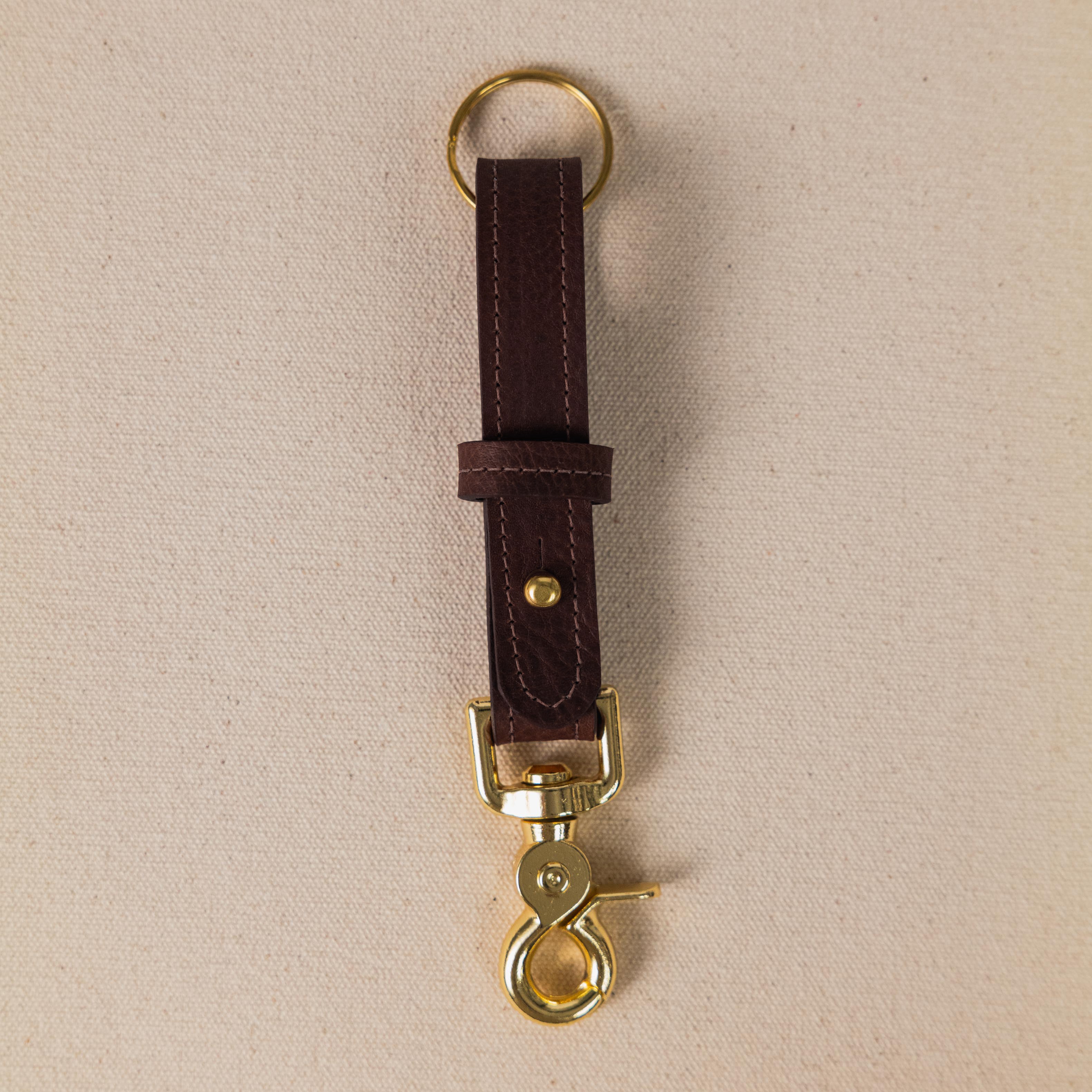 Brown Kodiak Key Lanyard- leather keychain for men and women - KMM &amp; Co.