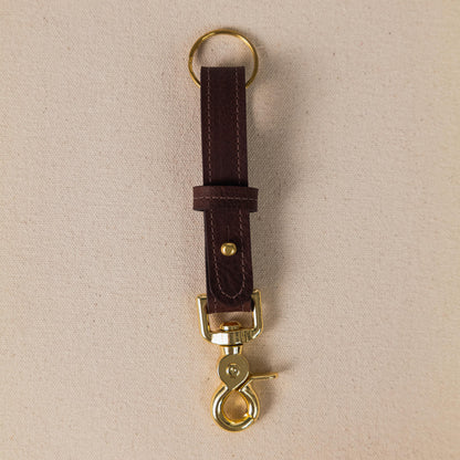 Brown Kodiak Key Lanyard- leather keychain for men and women - KMM &amp; Co.