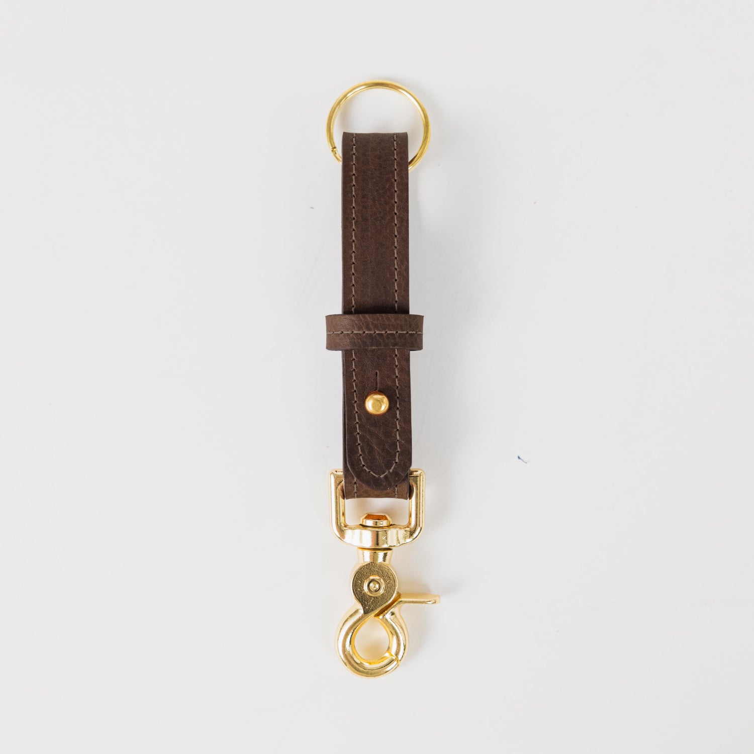 Brown Kodiak Key Lanyard- leather keychain for men and women - KMM &amp; Co.
