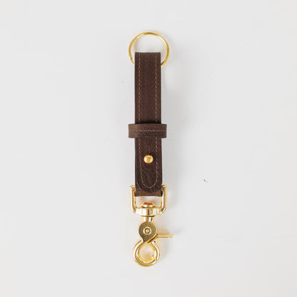 Brown Kodiak Key Lanyard- leather keychain for men and women - KMM &amp; Co.