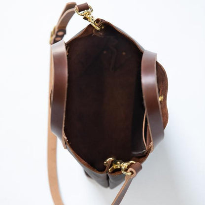 Brown Kodiak Mini Tote- brown small tote bags handmade in America