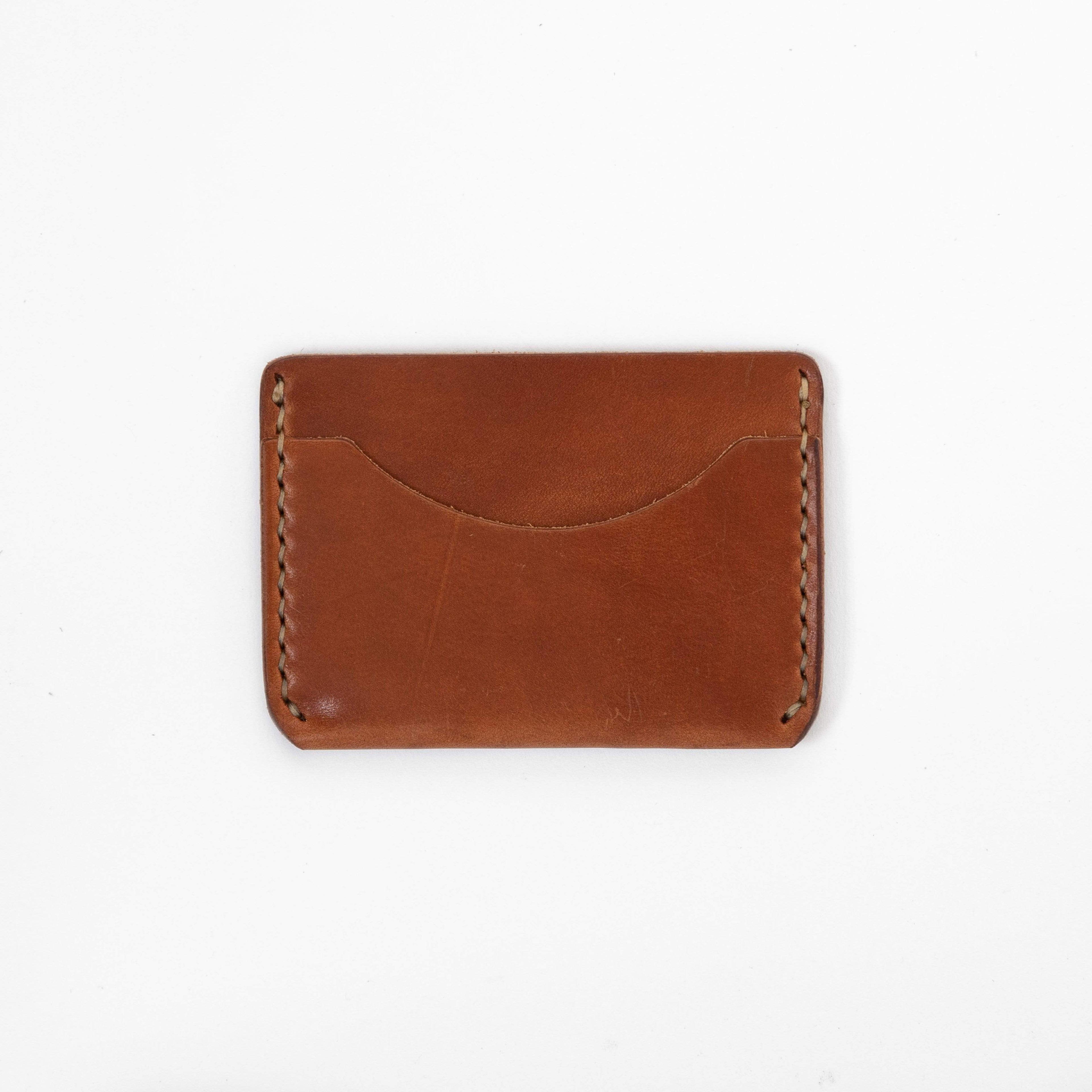 Buck Brown Card Case- mens leather wallet - leather wallets for women - KMM &amp; Co.