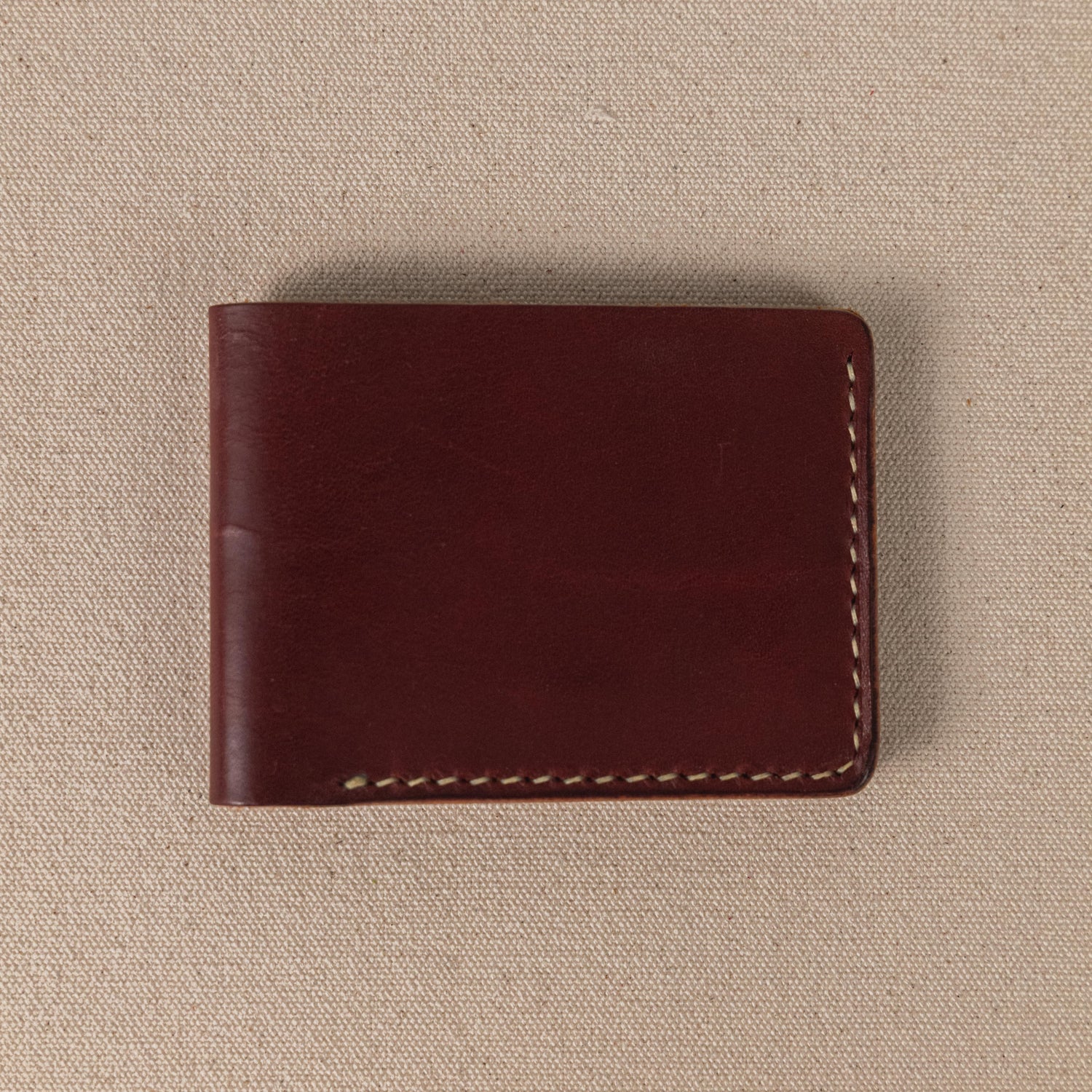 Burgundy Billfold- leather billfold wallet - mens leather bifold wallet - KMM &amp; Co.