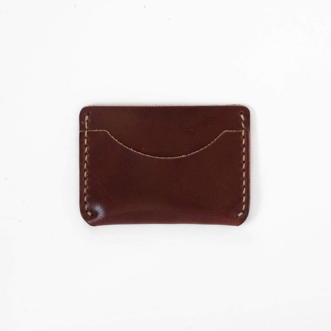 Burgundy Card Case- mens leather wallet - leather wallets for women - KMM &amp; Co.