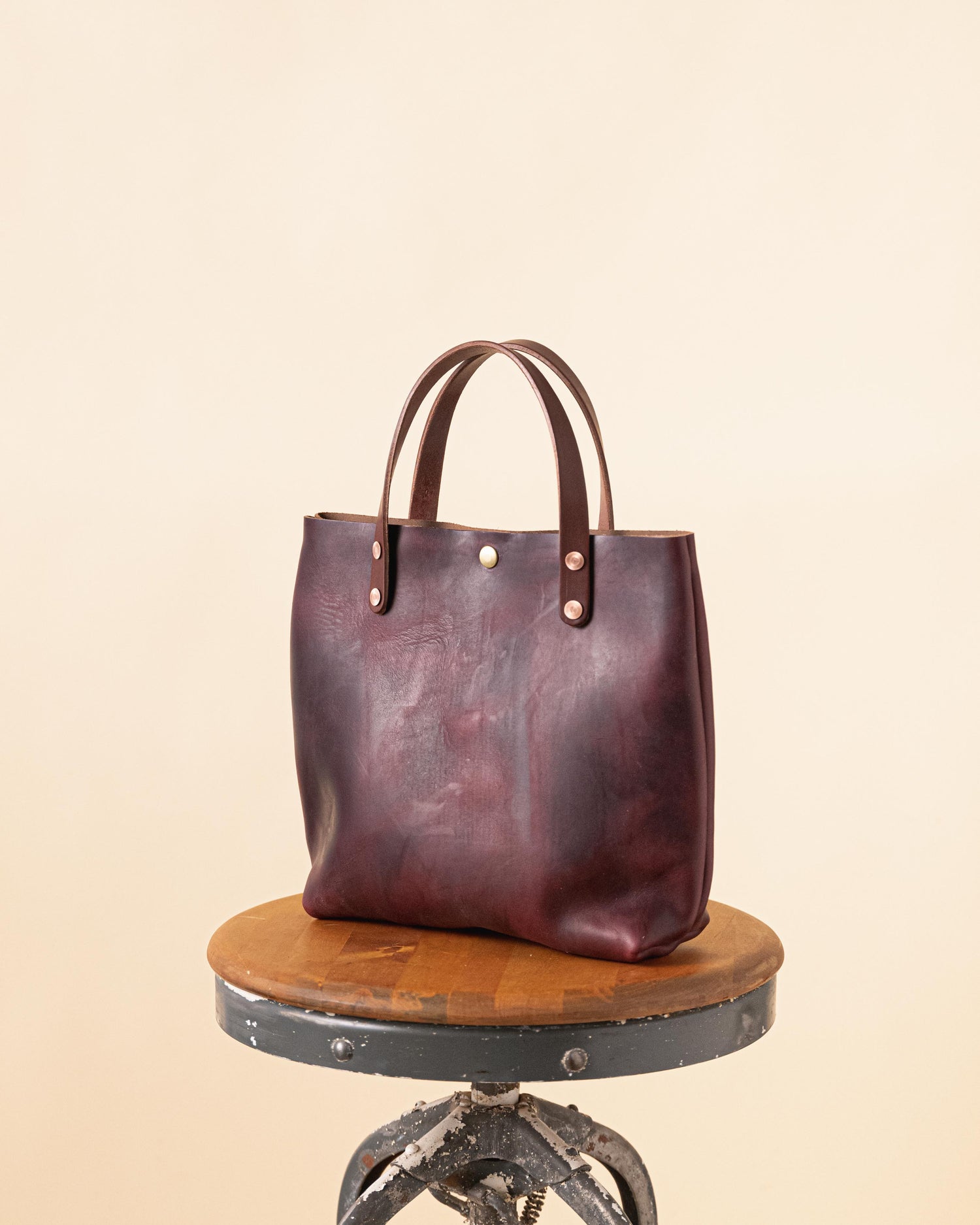 KMM & Co. Oxblood Handmade Leather Tote Bag