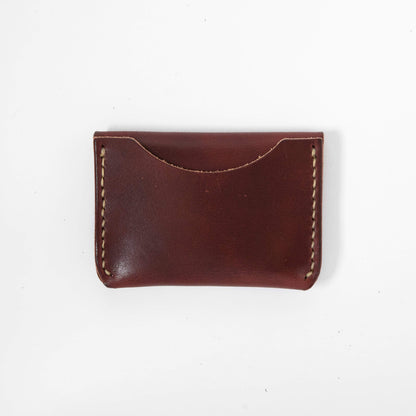 Burgundy Flap Wallet- mens leather wallet - handmade leather wallets at KMM &amp; Co.