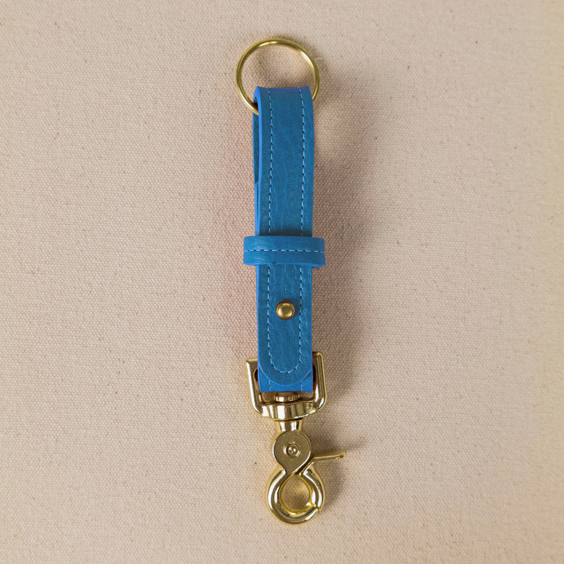 Cerulean Cypress Key Lanyard- leather keychain for men and women - KMM &amp; Co.