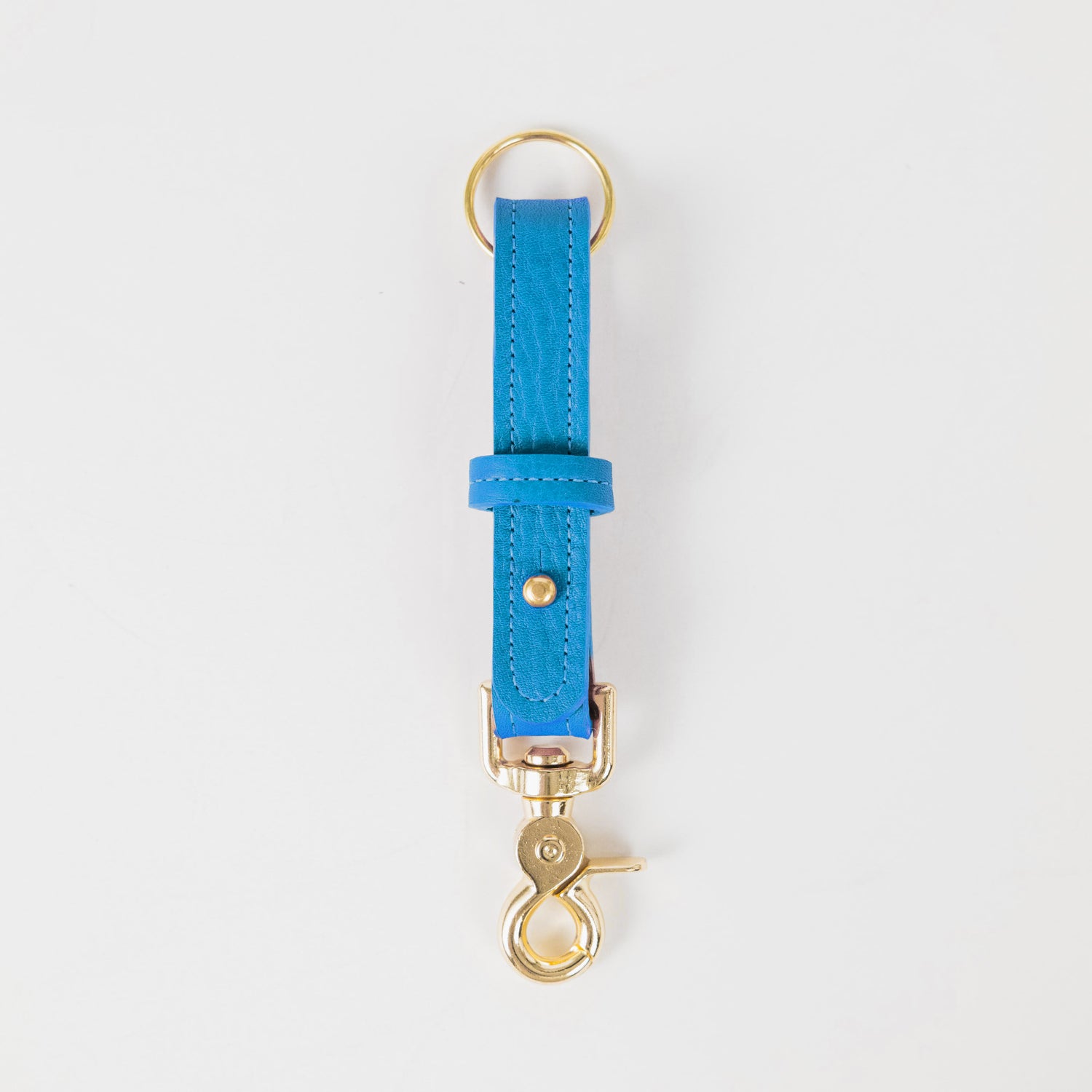 Cerulean Cypress Key Lanyard- leather keychain for men and women - KMM &amp; Co.