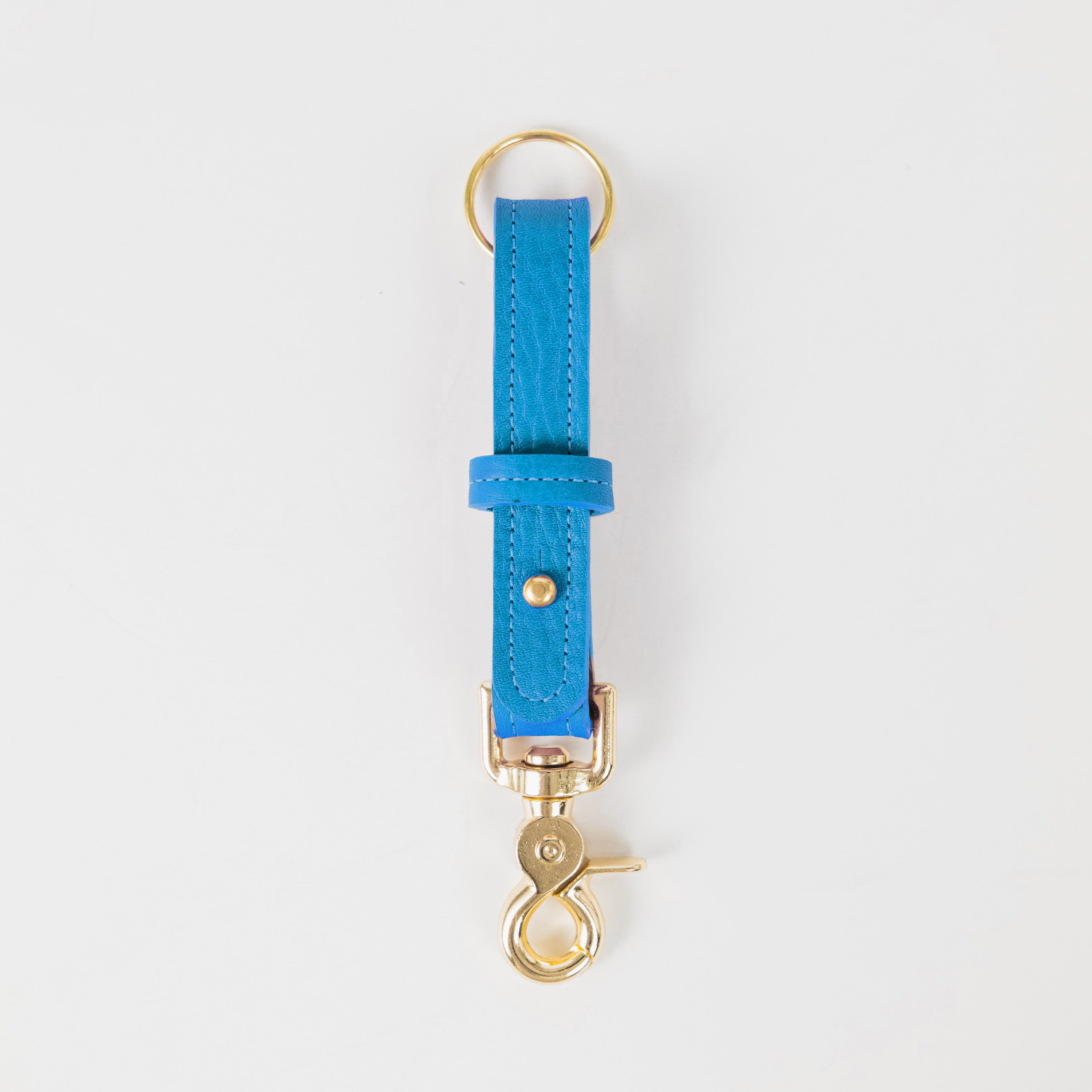 Cerulean Cypress Key Lanyard- leather keychain for men and women - KMM &amp; Co.