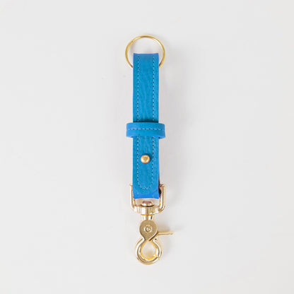 Cerulean Cypress Key Lanyard- leather keychain for men and women - KMM &amp; Co.