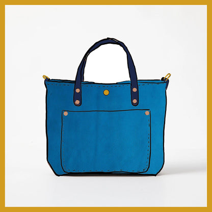 Scratch-and-Dent Cerulean Cypress Mini Travel Tote