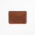 Cognac Card Case- mens leather wallet - leather wallets for women - KMM & Co.