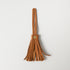 Cognac Cypress Leather Tassel- leather tassel keychain - KMM & Co.