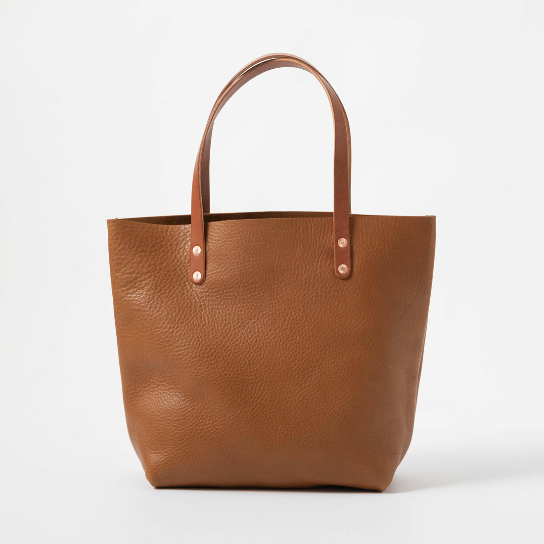 Cognac Cypress Tote- cognac tote bag handmade in America