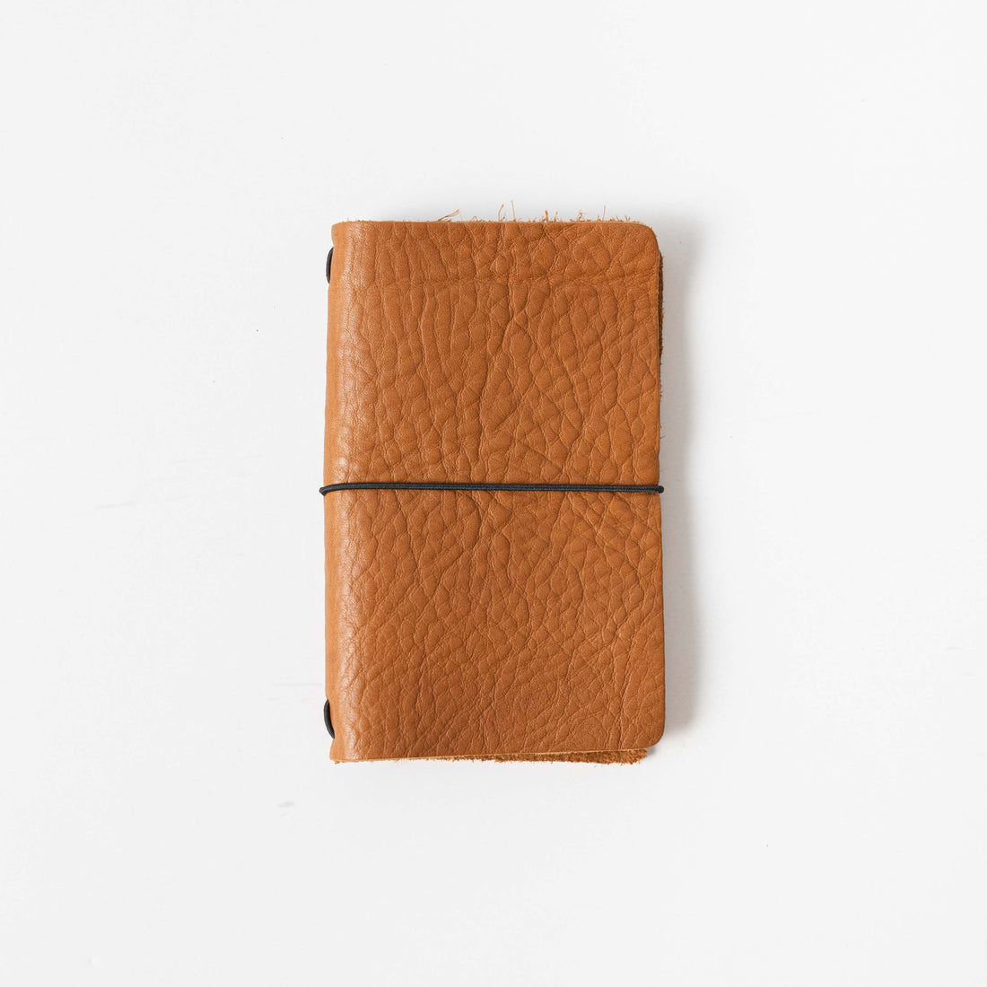 Cognac Cypress Travel Notebook- leather journal - leather notebook - KMM &amp; Co.