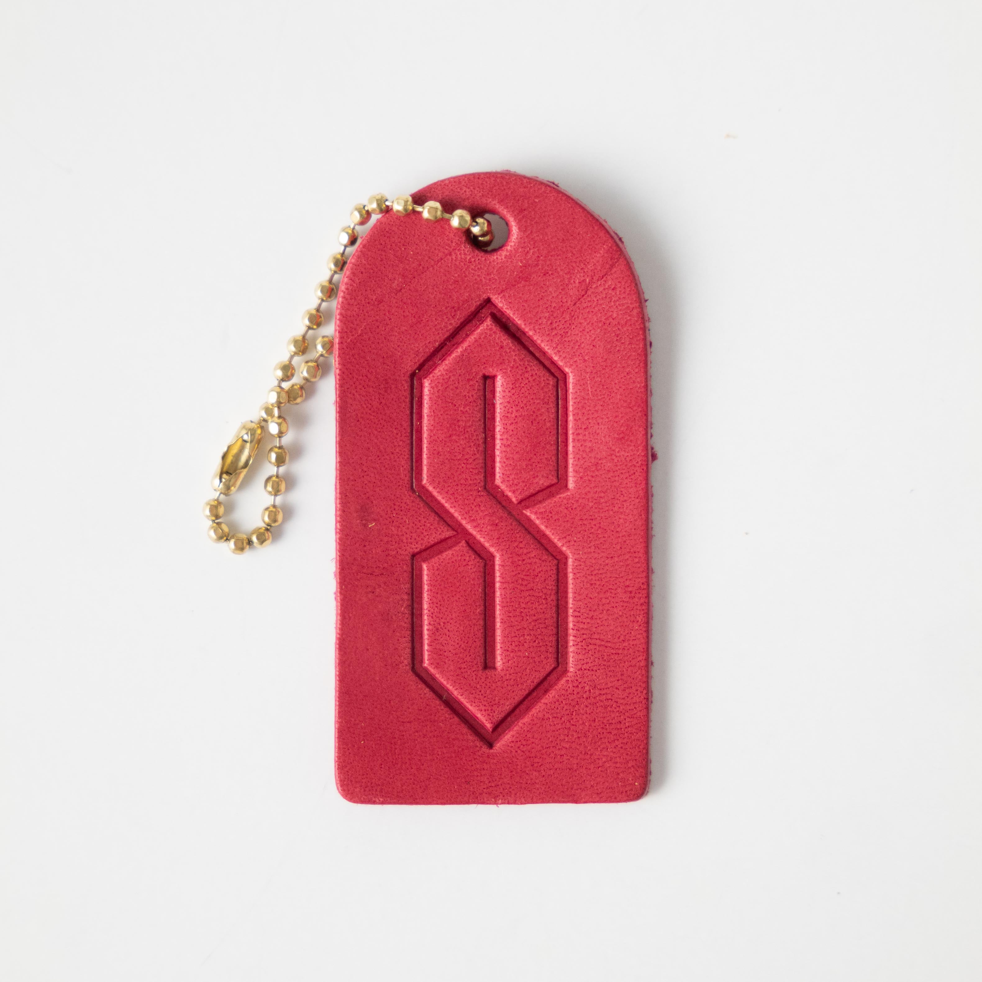 &quot;Cool S&quot; Mini Leather Tag- personalized luggage tags - custom luggage tags - KMM &amp; Co.