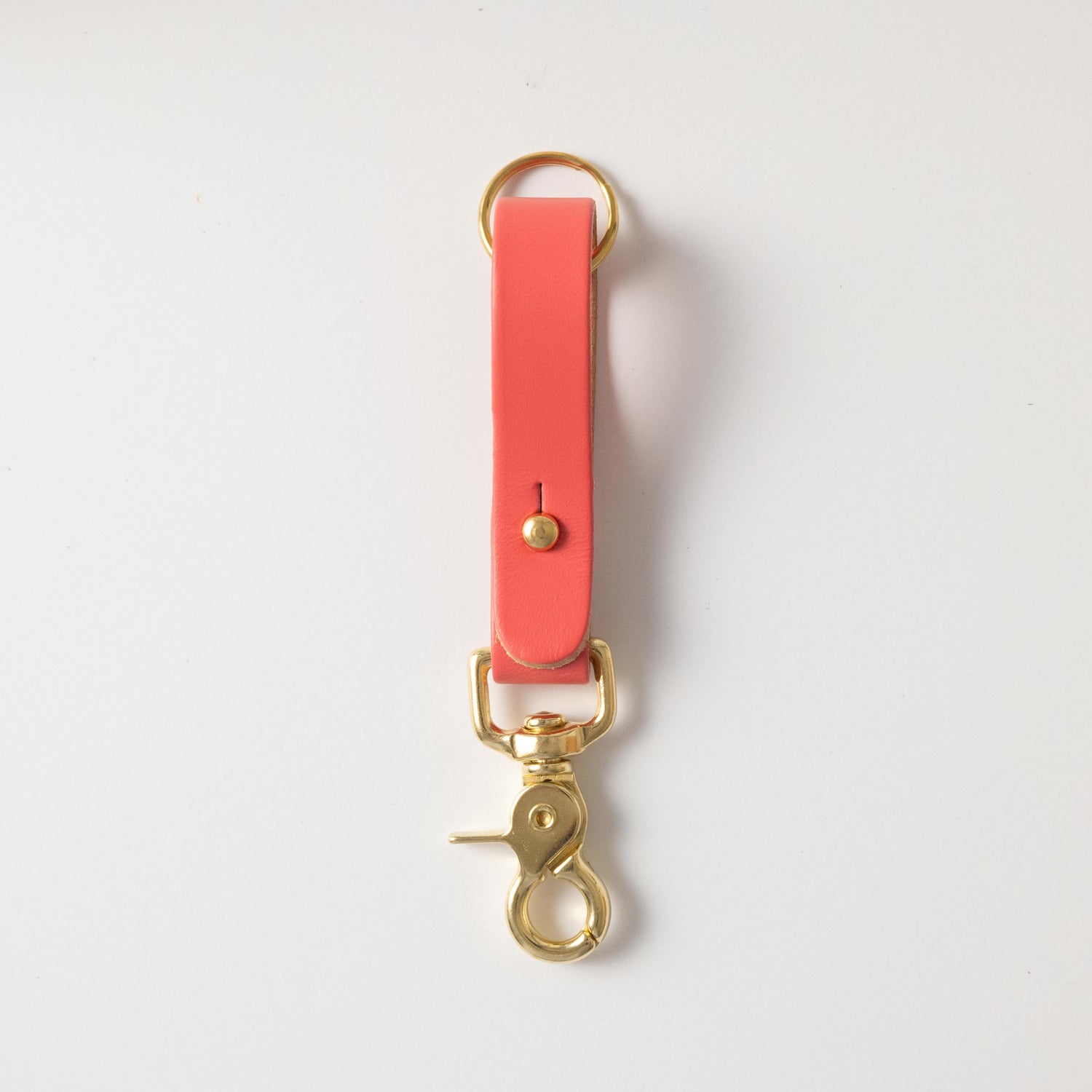 Coral Key Lanyard- leather keychain for men and women - KMM &amp; Co.