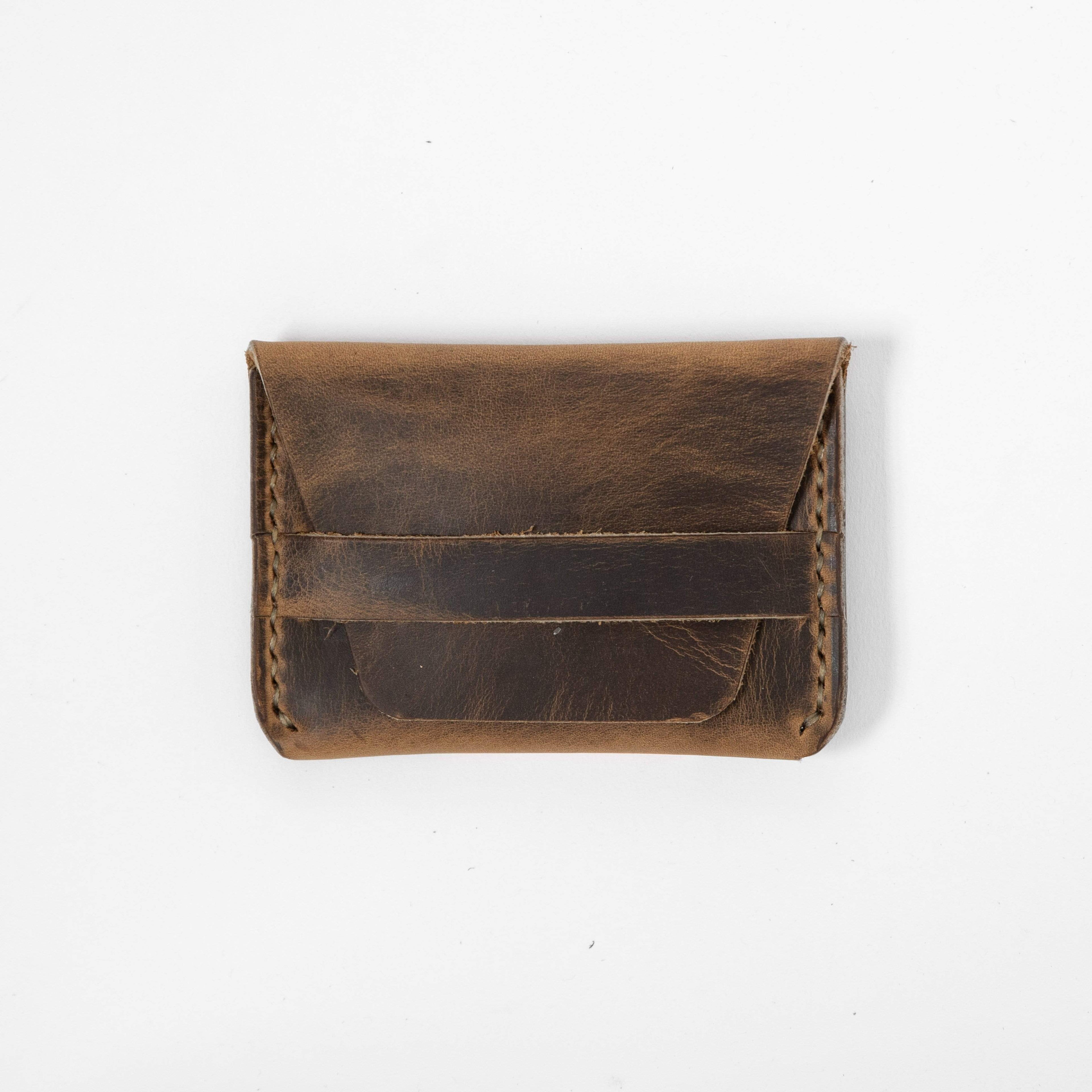 Crazy Horse Flap Wallet- mens leather wallet - handmade leather wallets at KMM &amp; Co.