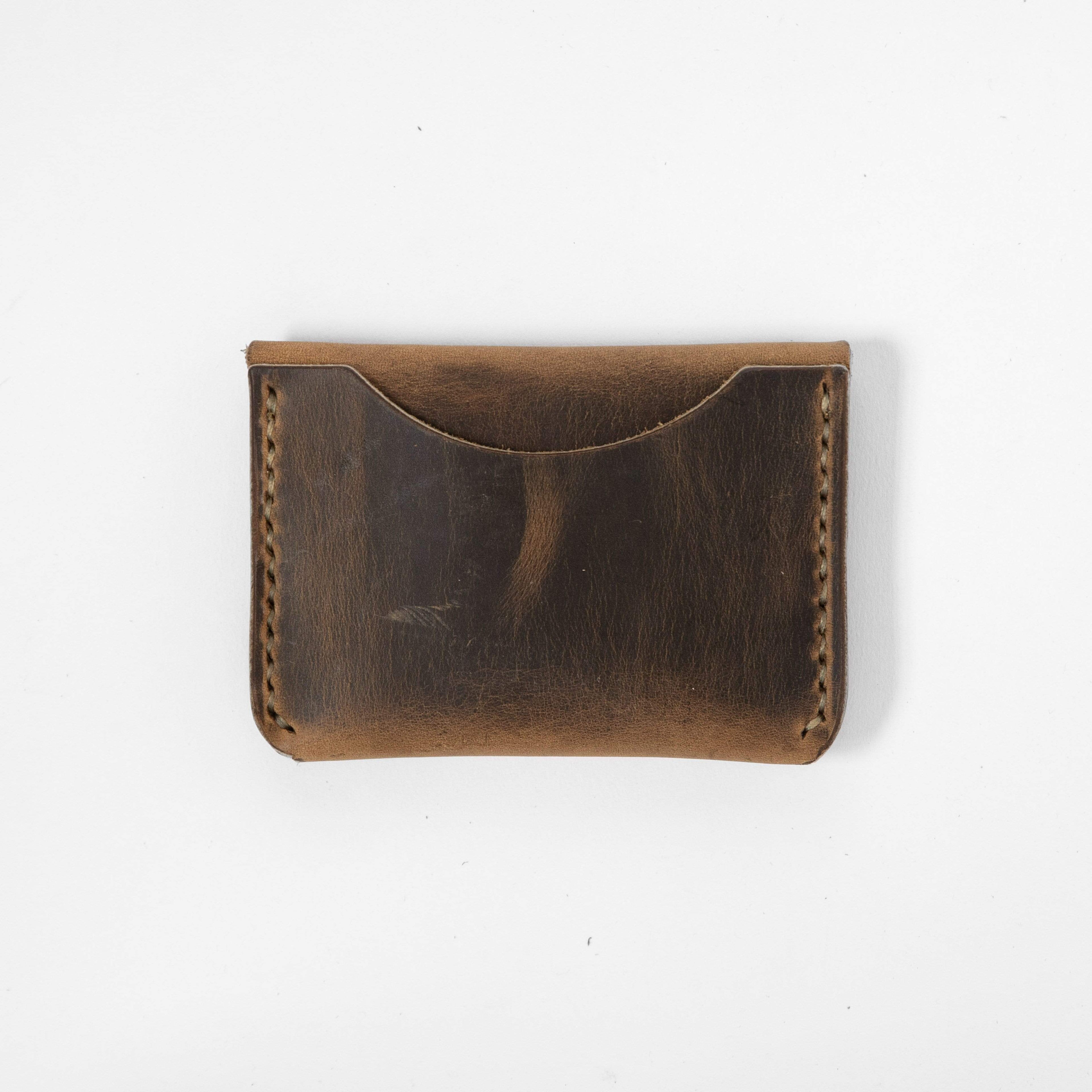 Crazy Horse Flap Wallet- mens leather wallet - handmade leather wallets at KMM &amp; Co.