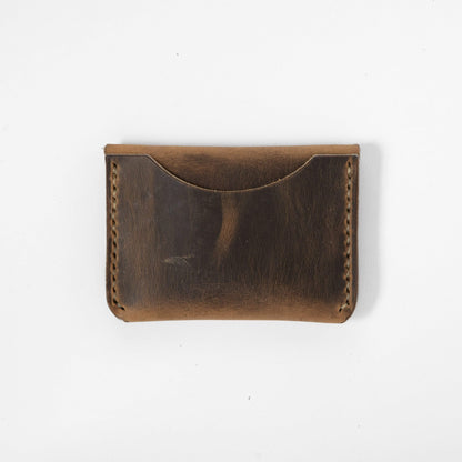 Crazy Horse Flap Wallet- mens leather wallet - handmade leather wallets at KMM &amp; Co.