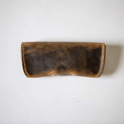 Crazy Horse Sunglasses Case- leather glasses case - KMM &amp; Co.