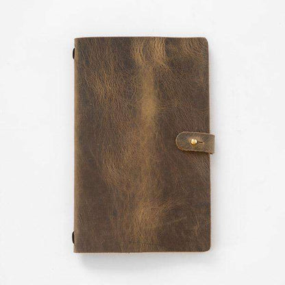 Crazy Horse Travel Journal- leather journal - leather notebook - KMM &amp; Co.