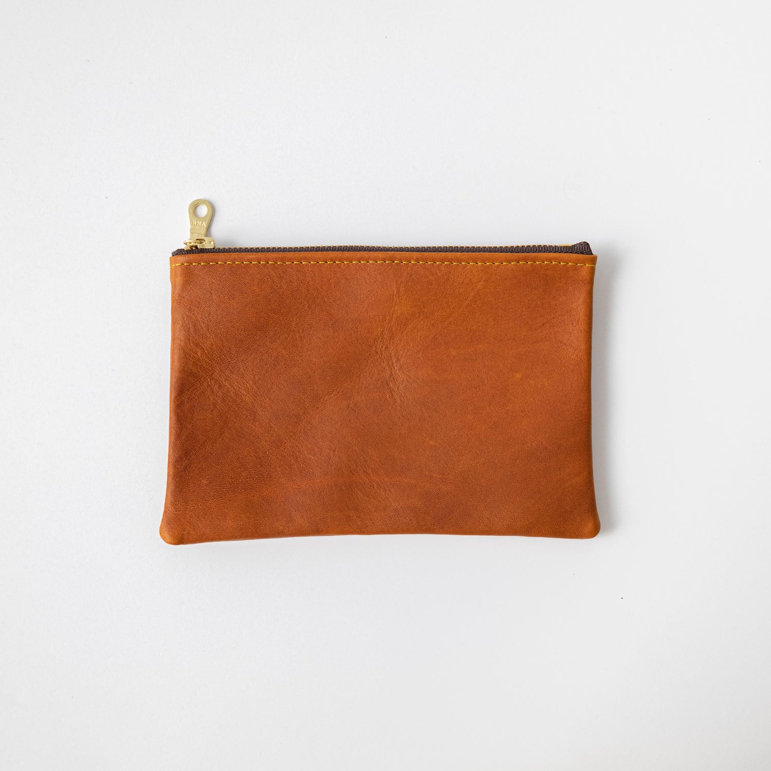 Cypress Small Zip Pouch- small zipper pouch - leather zipper pouch - KMM &amp; Co.