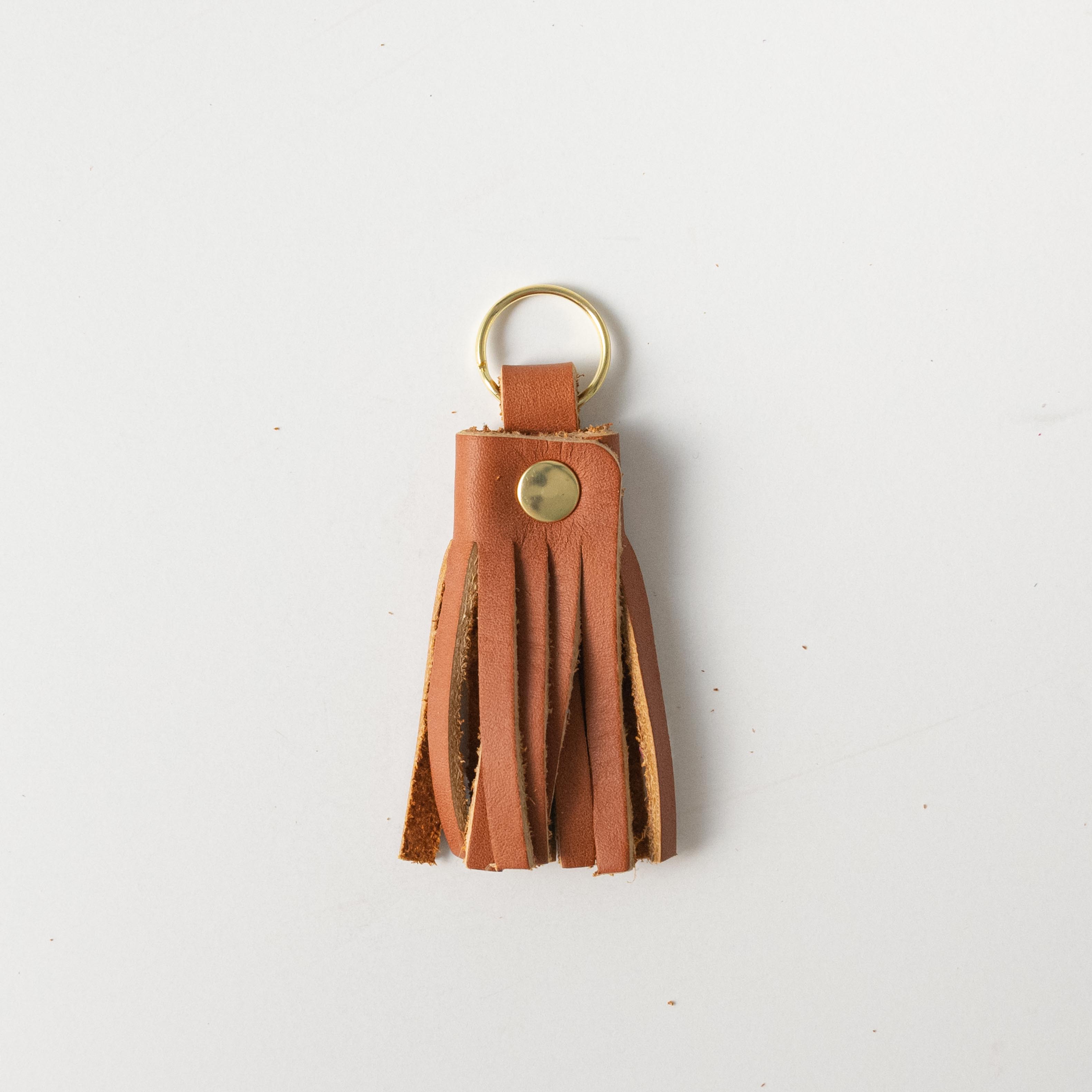 Cypress Tassel Keychain- leather tassel keychain - KMM &amp; Co.