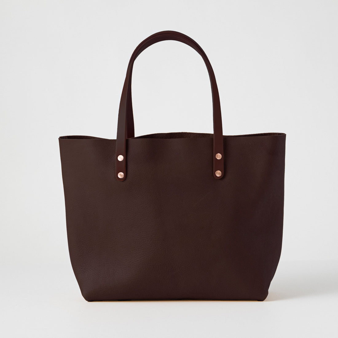 Dark Brown Bulldog East West Tote