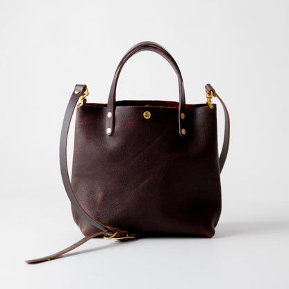 Dark Brown Bulldog Mini Tote