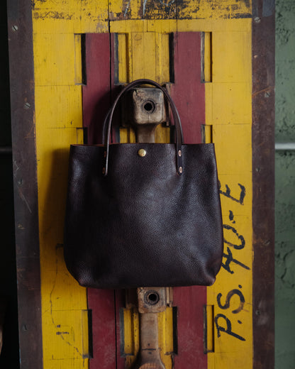 Dark Brown Bulldog Mini Tote