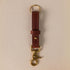 Dark Tan Bulldog Key Lanyard- leather keychain for men and women - KMM & Co.