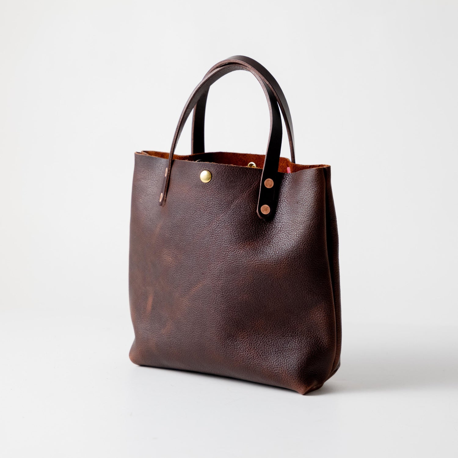 Dark Tan Bulldog Mini Tote