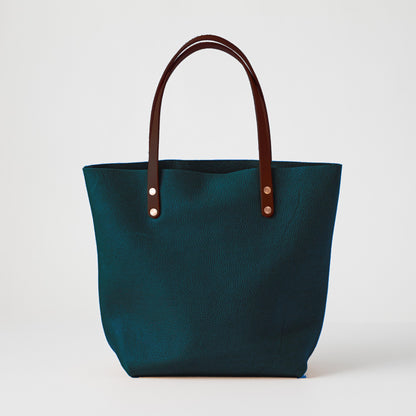 Dark Teal Bulldog Tote