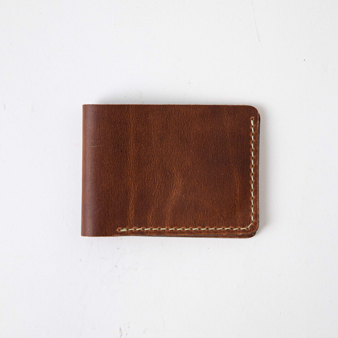 English Tan Billfold- leather billfold wallet - mens leather bifold wallet - KMM &amp; Co.