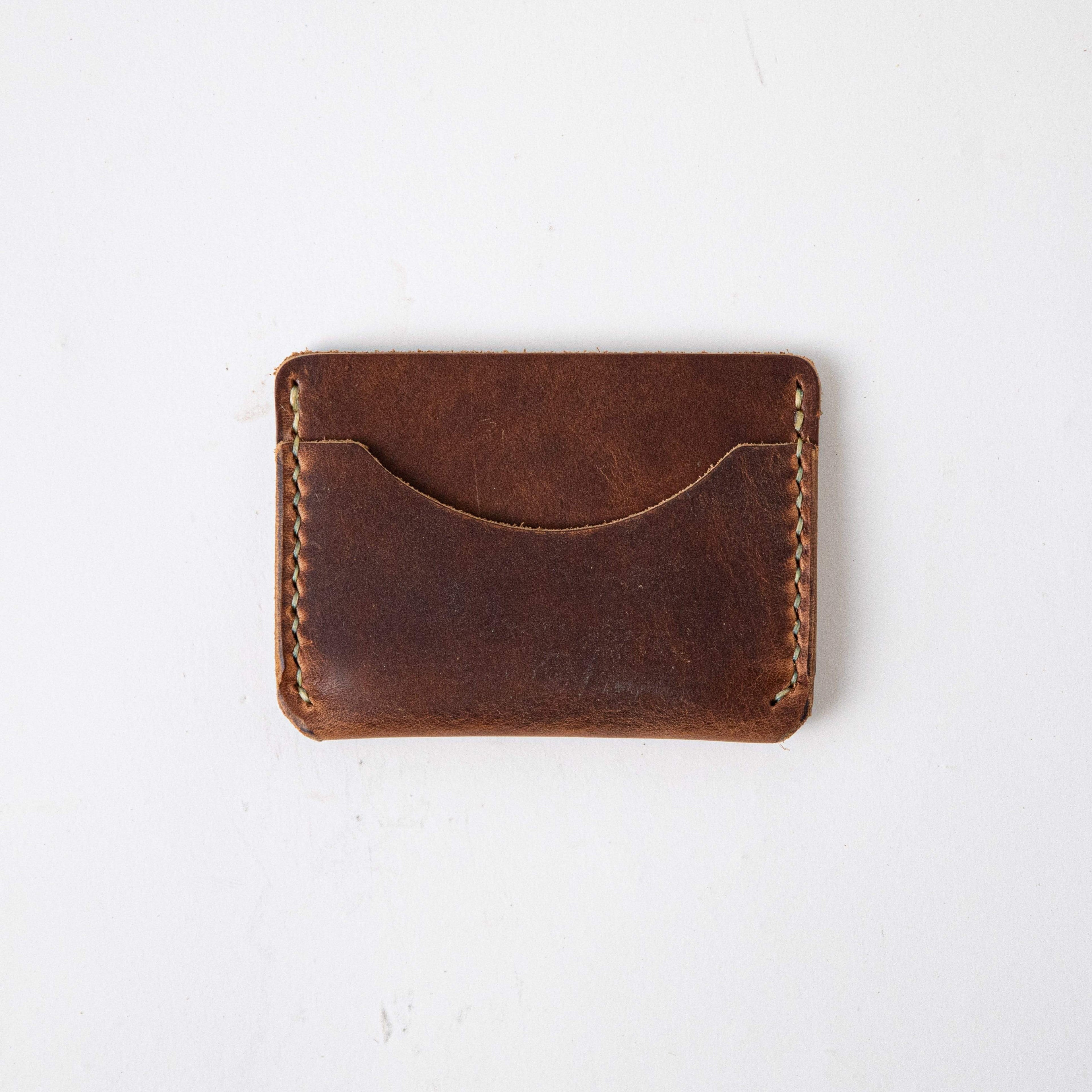 English Tan Card Case- mens leather wallet - leather wallets for women - KMM &amp; Co.