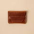 English Tan Dublin Flap Wallet- mens leather wallet - handmade leather wallets at KMM & Co.
