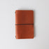 English Tan Dublin Travel Notebook- leather journal - leather notebook - KMM & Co.