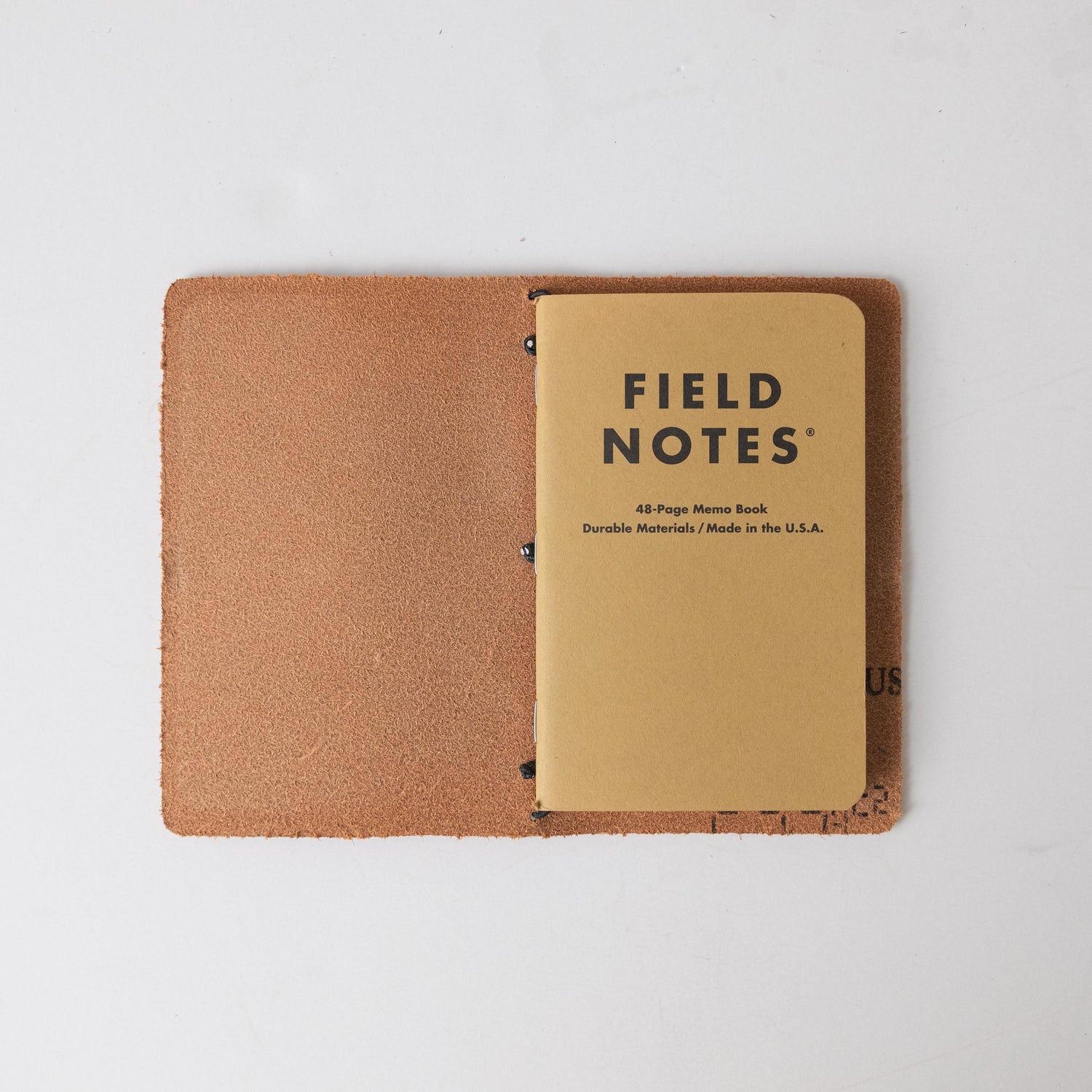 English Tan Dublin Travel Notebook- leather journal - leather notebook - KMM &amp; Co.