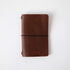 English Tan Travel Notebook- leather journal - leather notebook - KMM & Co.