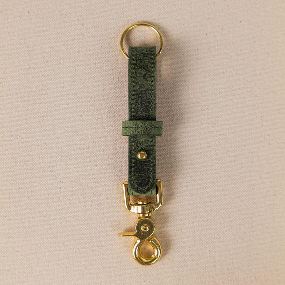 Eucalyptus Key Lanyard- leather keychain for men and women - KMM &amp; Co.