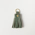 Eucalyptus Tassel Keychain- leather tassel keychain - KMM & Co.