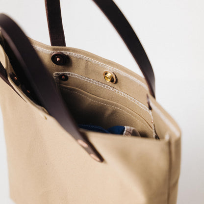 Field Tan Canvas Mini Tote