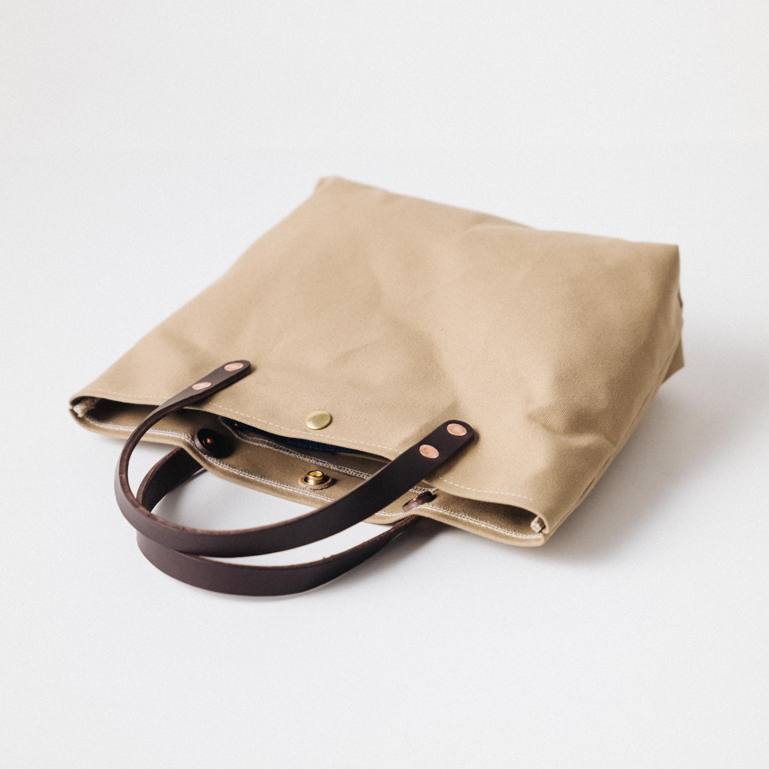 Field Tan Canvas Mini Tote