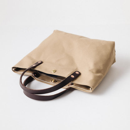 Field Tan Canvas Mini Tote