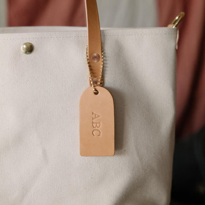 Free Mini Leather Tag- personalized luggage tags - custom luggage tags - KMM &amp; Co.