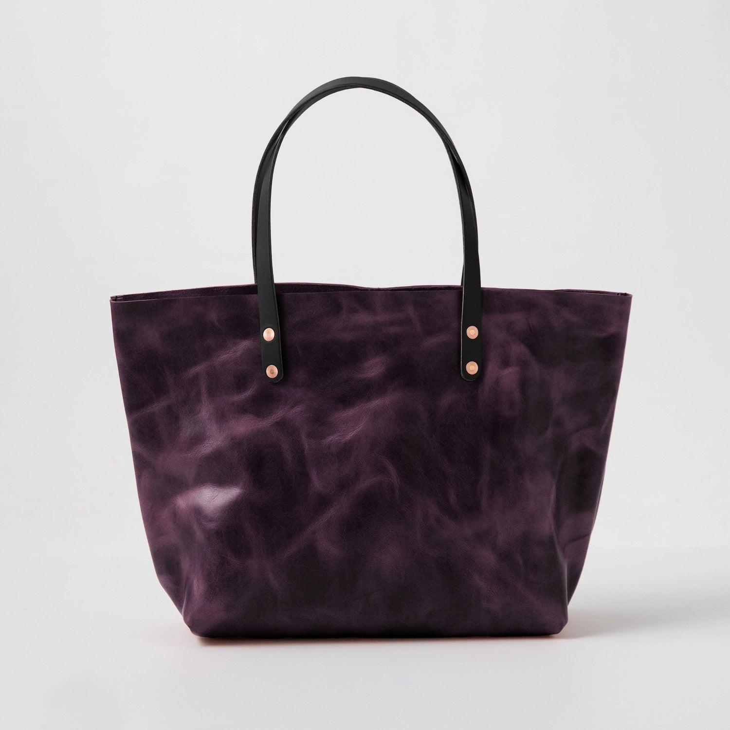 Glossy Purple East West Tote Bundle