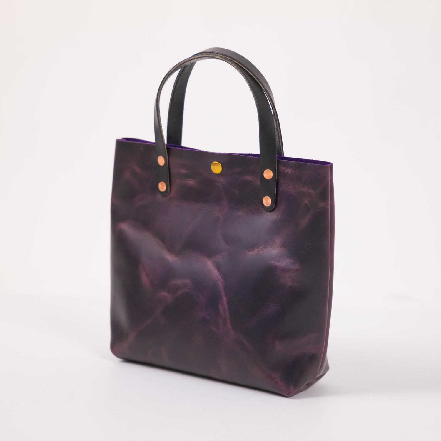 Glossy Purple Mini Tote Bundle